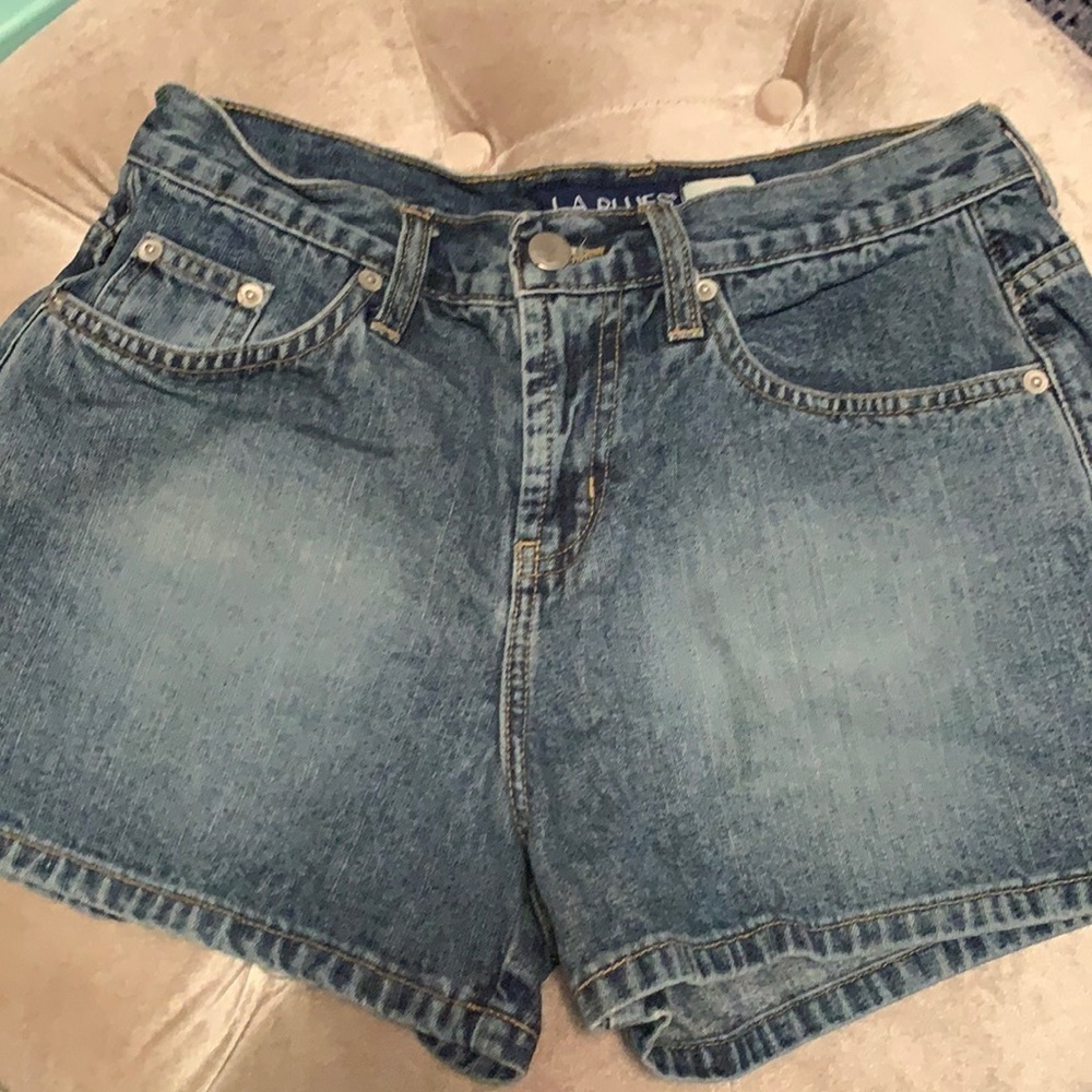 LA Blues jean shorts, 3.5 inch inseam